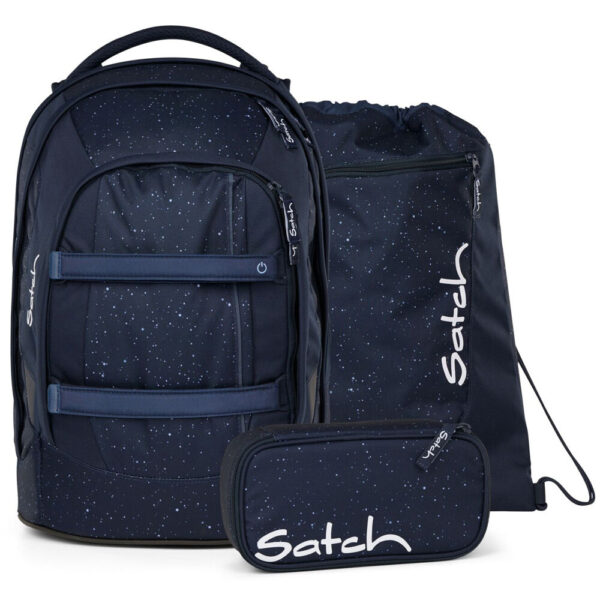 Satch Pack Schulrucksack-Set 3tlg Night Sky