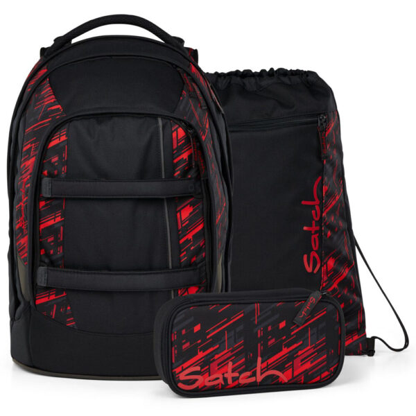 Satch Pack Schulrucksack-Set 3tlg Night Rider