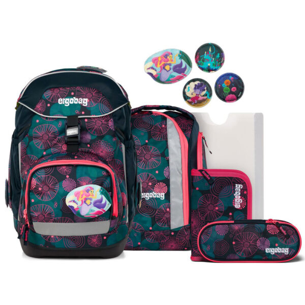 Ergobag Pack Schulranzen-Set 6tlg KorallBär II