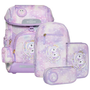 Beckmann Plus Air Schulranzen-Set 6tlg Unicorn Princess Pur