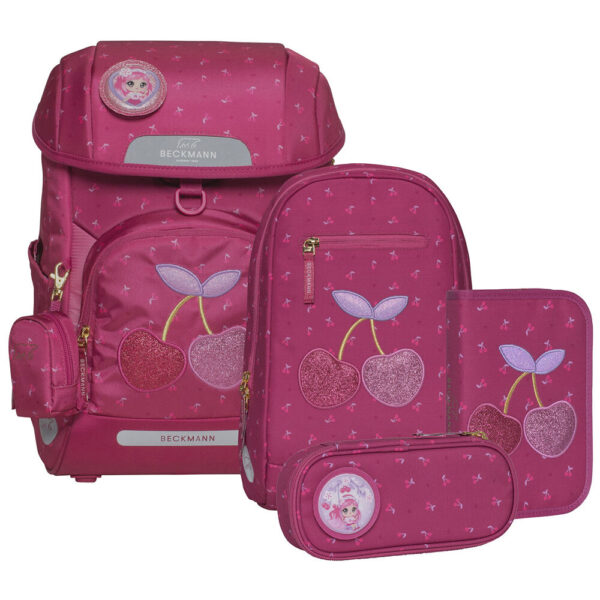 Beckmann Plus Air Schulranzen-Set 6tlg Cherry