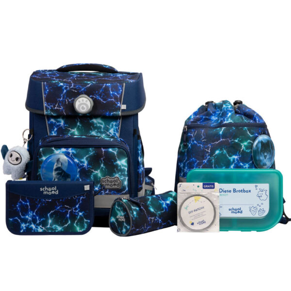 School-Mood Champion Schulranzen-Set 7tlg Felix Wolf