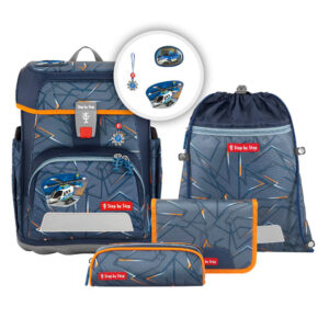 Step by Step CLOUD Schulranzen-Set 5tlg Helicopter Sam