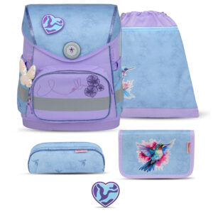 Belmil Compact Schulranzen-Set 4tlg Tropical Hummingbird