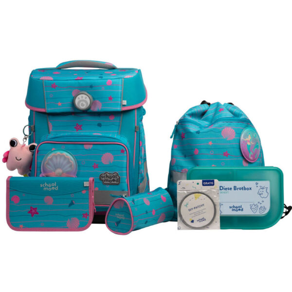 School-Mood Champion Maxx Schulranzen-Set 7tlg Lilly Meerjungfrau