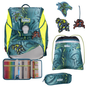 Scout Alpha Schulranzen-Set 4tlg Action