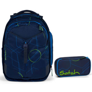 Satch Match Schulrucksack-Set 2tlg Blue Tech