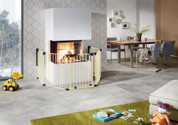 IMPAG® Kaminschutzgitter 190 cm | 3 tlg. [Beige]""