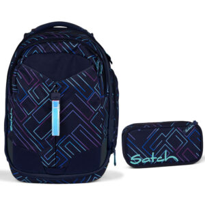 Satch Match Schulrucksack-Set 2tlg Purple Laser