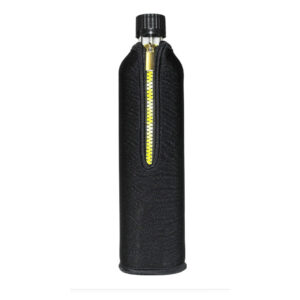 Doras Glasflasche mit Neoprenbezug 500 ml Schwarz