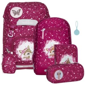 Beckmann Classic 22L Schulrucksack-Set 6tlg Forrest Deer