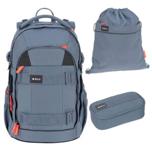 Bold Origin Schulrucksack-Set 3tlg Blue