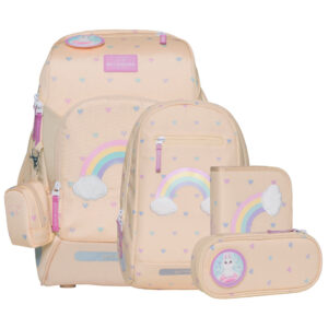 Beckmann Active Air FLX Schulrucksack-Set 6tlg Yellow Heart