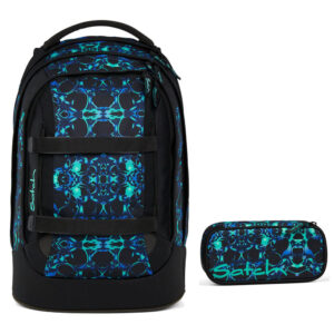 Satch Pack Schulrucksack-Set 2tlg Caleido Blue