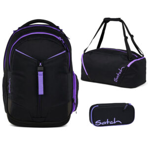 Satch Match Schulrucksack-Set 3tlg Purple Phantom 2.0