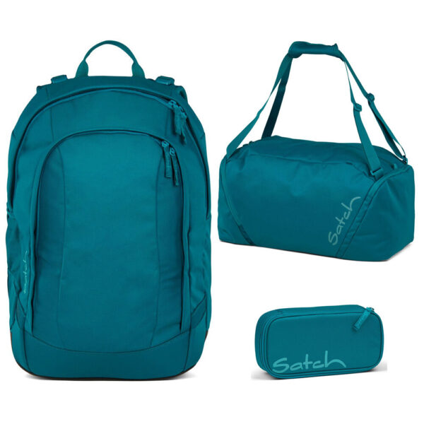 Satch Air Schulrucksack-Set 3tlg Deep Petrol