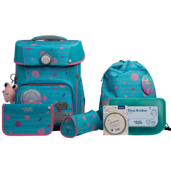 School-Mood Champion Schulranzen-Set 7tlg Lilly Meerjungfrau