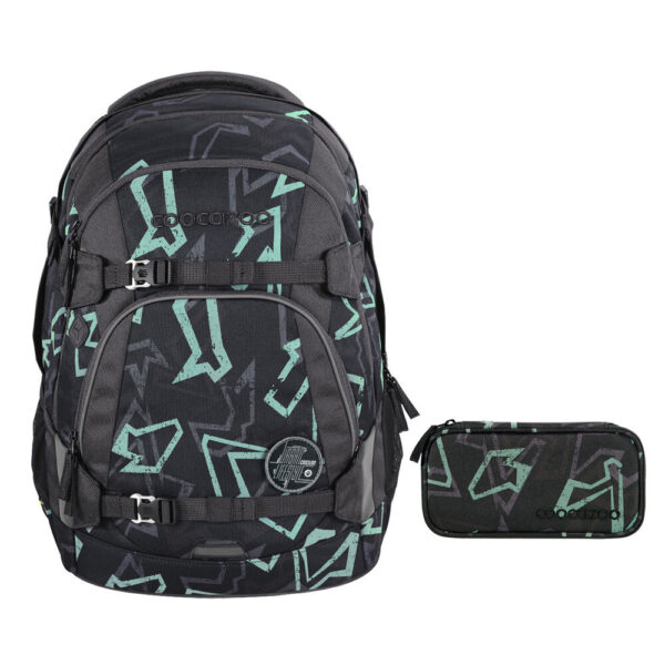 coocazoo MATE Schulrucksack-Set 2tlg Reflective Graffiti