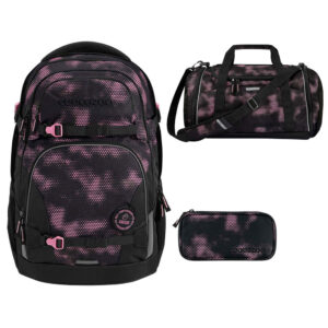 coocazoo PORTER Schulrucksack-Set 3tlg Pink Illusion