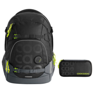 coocazoo MATE Schulrucksack-Set 2tlg Tarp Black Thunder