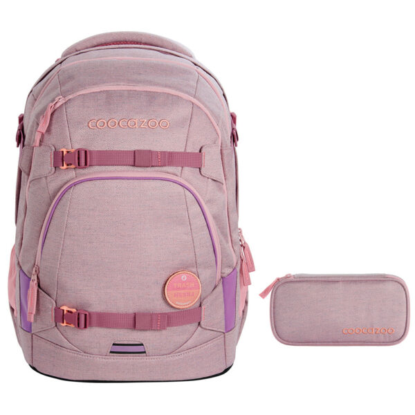 coocazoo MATE Schulrucksack-Set 2tlg Mixed Faded Rose