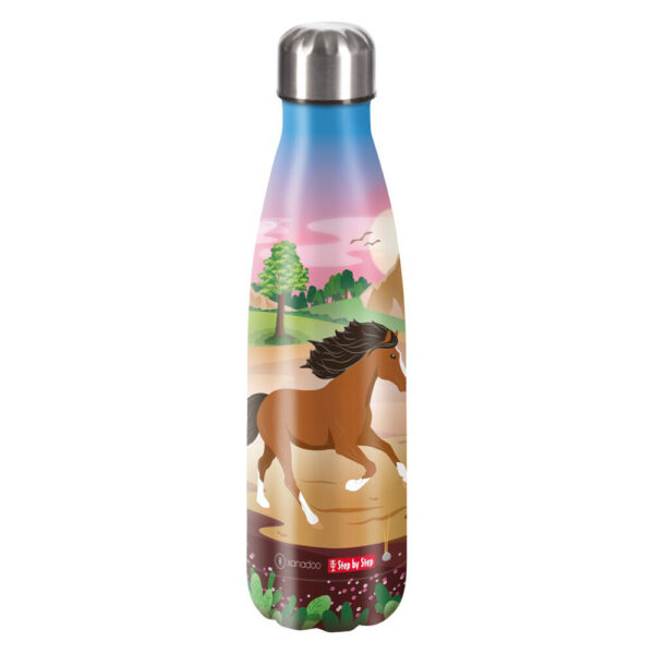 Step by Step Edelstahl-Trinkflasche 500 ml Wild Horse Ronja