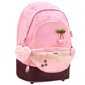 Belmil Premium Schulrucksack-Set 2tlg Cherry Blossom