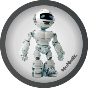 McNeill McAddy Roboter Hellgrau