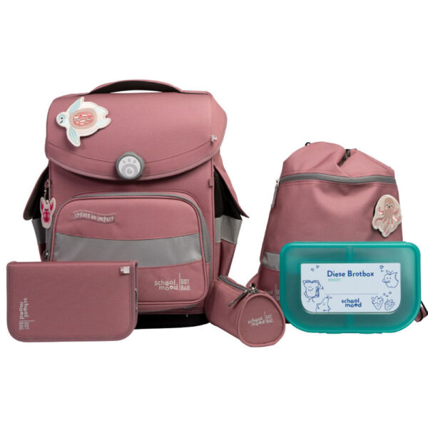 School-Mood Timeless Schulranzen-Set 7tlg Axolotl