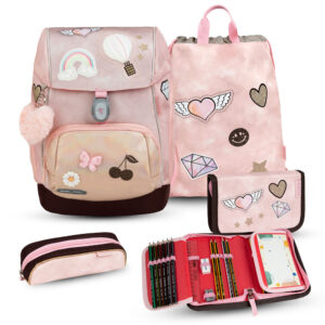 Belmil Premium Comfy Plus Schulranzen-Set 5tlg Glam