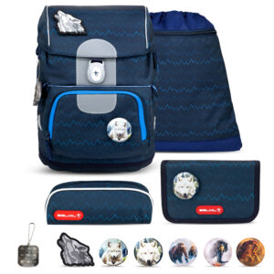 Belmil Motion Schulranzen-Set 5tlg Wolves