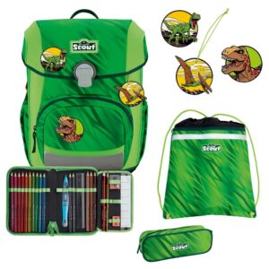 Scout Neo Schulranzen-Set 4tlg Dino Rex