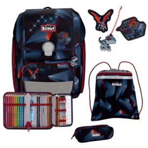 Scout Genius Schulranzen-Set 4tlg Gravity