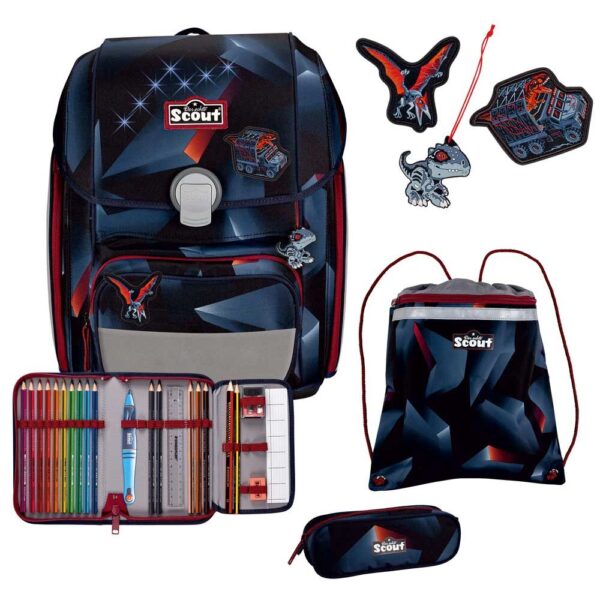 Scout Genius Schulranzen-Set 4tlg Gravity