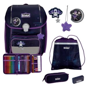 Scout Genius Schulranzen-Set 4tlg Spooky Starlight