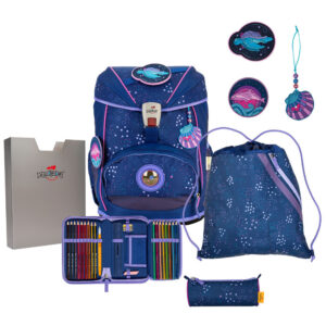 DerDieDas ErgoFlex Schulrucksack-Set 5tlg Deep Ocean
