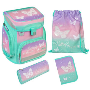Scooli EasyFit Schulranzen-Set 5tlg Butterfly Wishes