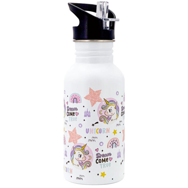 Doras Retro Edelstahlflasche 500 ml Einhorn