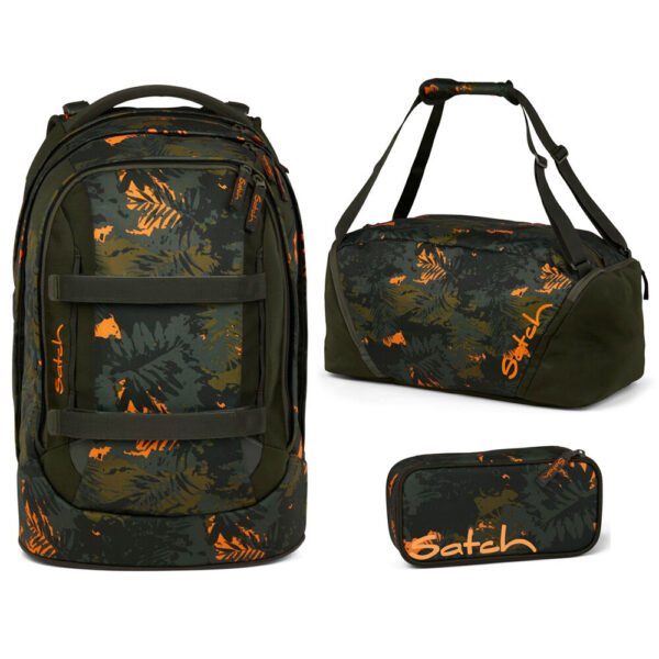Satch Pack Schulrucksack-Set 3tlg Jurassic Jungle 2.0