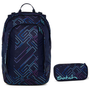 Satch Air Schulrucksack-Set 2tlg Purple Laser 3.0