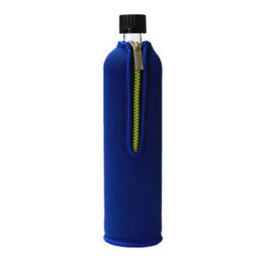 Doras Glasflasche mit Neoprenbezug 500 ml Blau