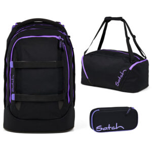 Satch Pack Schulrucksack-Set 3tlg Purple Phantom 2.0