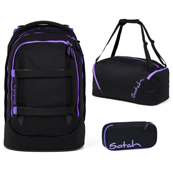 Satch Pack Schulrucksack-Set 3tlg Purple Phantom 2.0