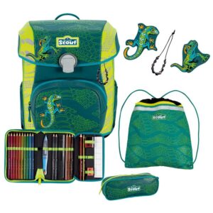 Scout Neo Schulranzen-Set 4tlg Lizard