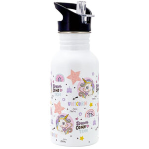 Doras Retro Edelstahlflasche 500 ml Einhorn