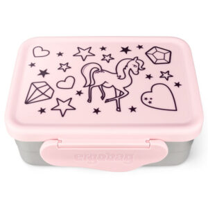 Ergobag Edelstahl Brotdosen-Set Rosa