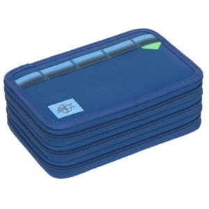 LÄSSIG 3-Fach Federmäppchen Unique Dark Blue