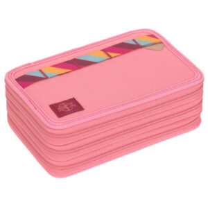 LÄSSIG 3-Fach Federmäppchen Unique Pink