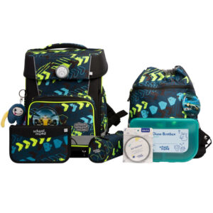 School-Mood Champion Schulranzen-Set 7tlg Elias Rennwagen