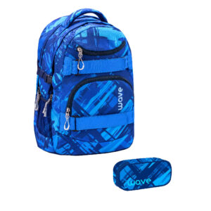 Wave Infinity Schulrucksack-Set 2tlg Deep Ocean